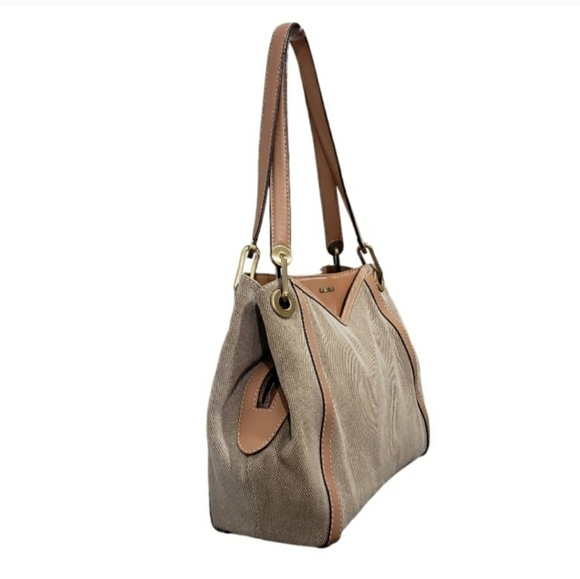 Michael Kors Cotton Canvas Shoulder Bag - Picture 2 of 7